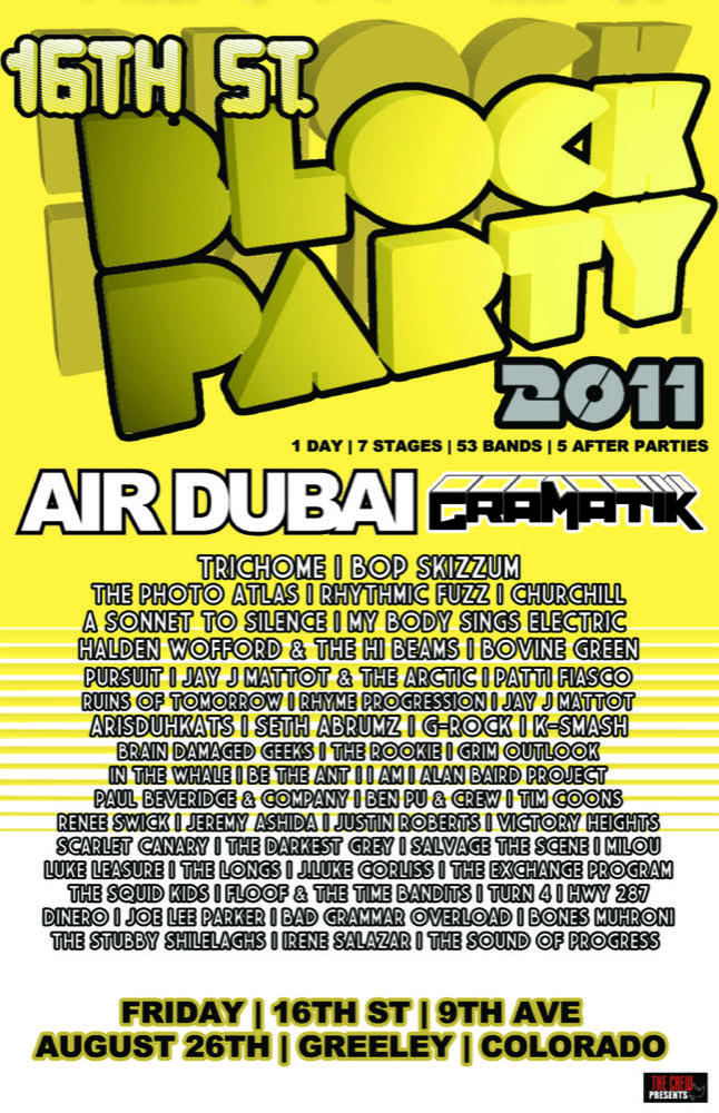 Block Party 2011 poster