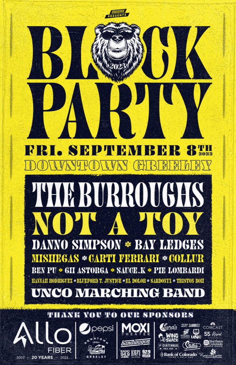 Block Party 2023 poster